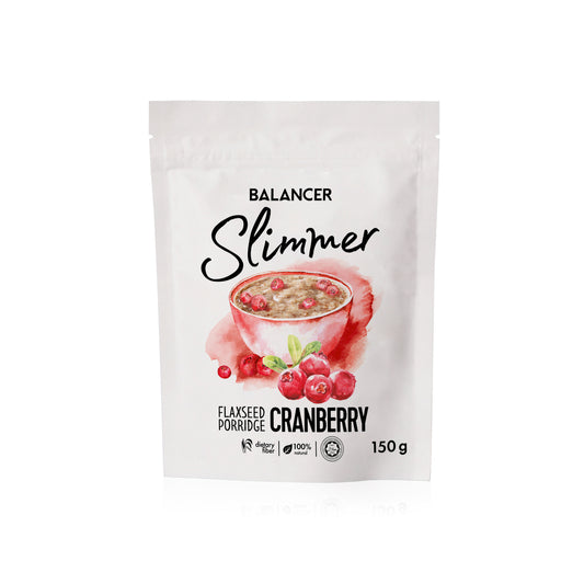 Natural flax porridge BALANCER Slimmer with dried cranberries, 150 g