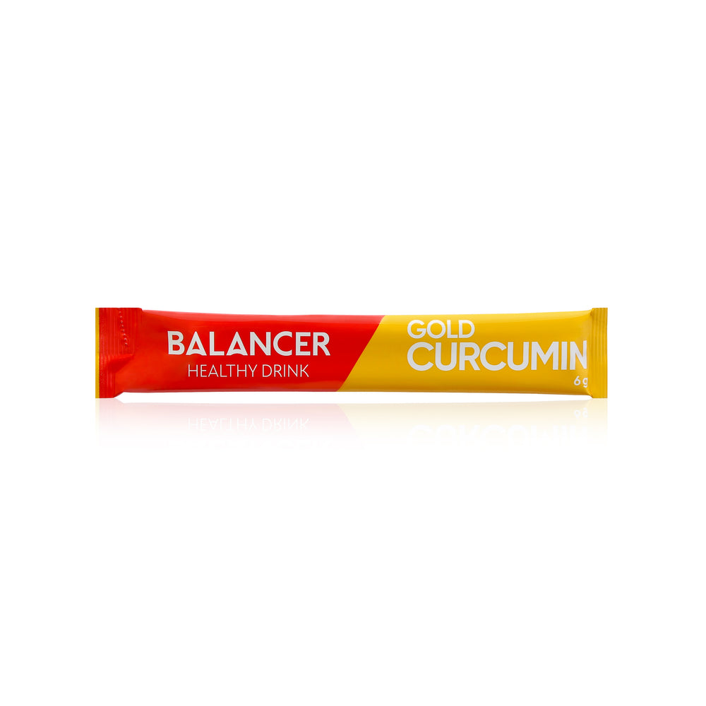 Gėrimas su ciberžole GOLD CURCUMIN, 10 pakelių | BALANCER