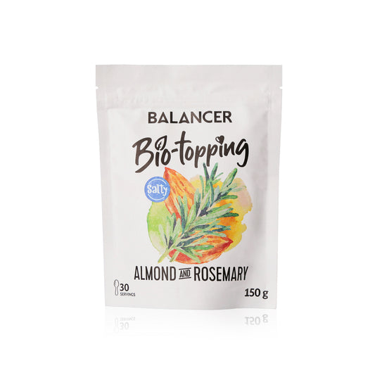 BALANCER Bio-topping Almond & Rosemary, salty, 150 g