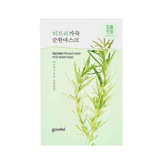 Goodal Tea Tree Infused Water Mild Sheet Mask veido kaukė