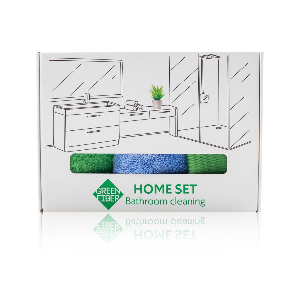 Bathroom Сleaning Set | Green Fiber