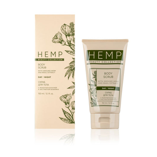 HEMP Body scrub for the skin microrelief evening, 150 ml