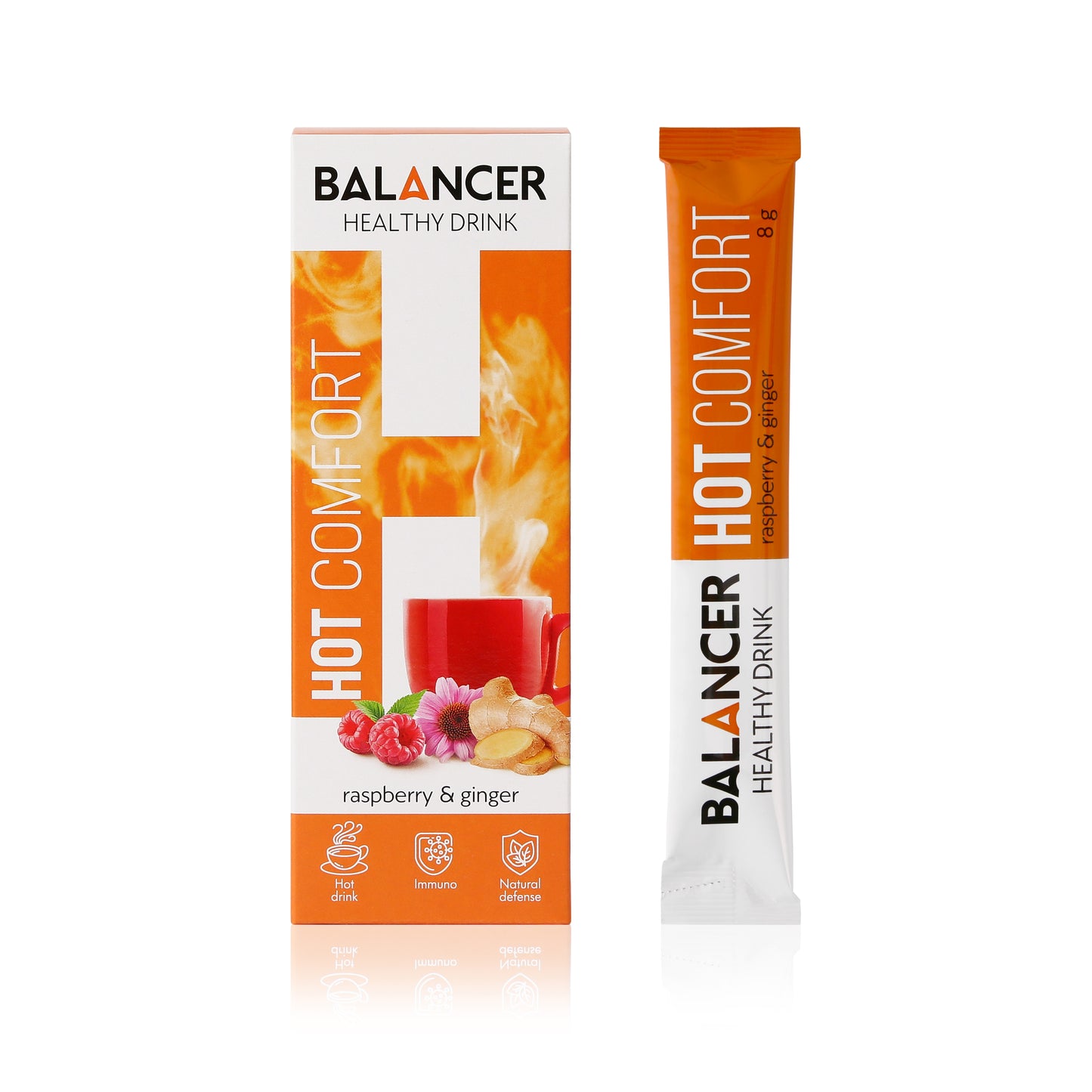 HOT COMFORT Immunity Drink with Raspberry-Ginger Flavor | BALANCER