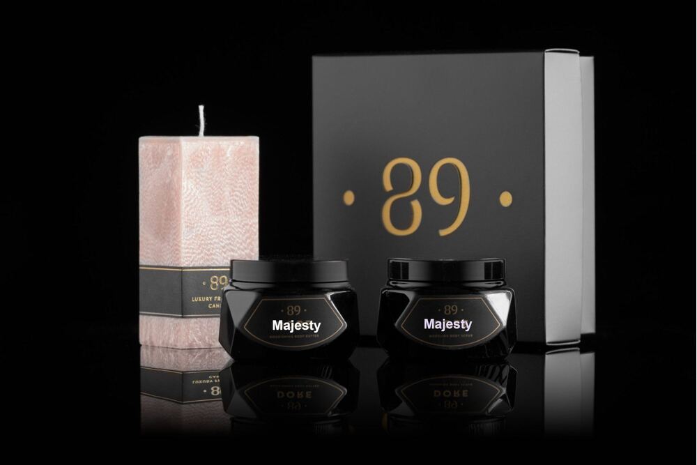 SET: Body Butter, Scrub & Perfumed Candle - Majesty (Elite)