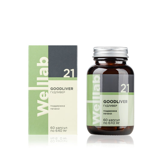 GOODLIVER FORMULA Maisto papildas kepenų funkcijai gerinti, 60 kapsulių | Welllab