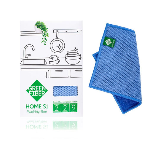 Microfiber dish cloth with scrubber side