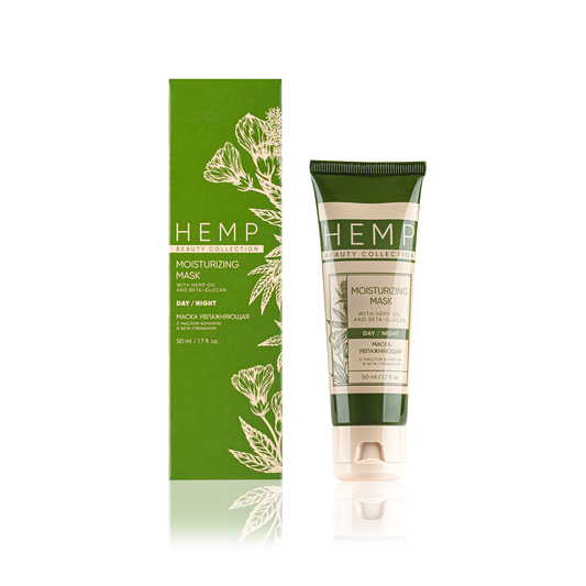 HEMP Moisturizing mask for skin hydration, 50 ml