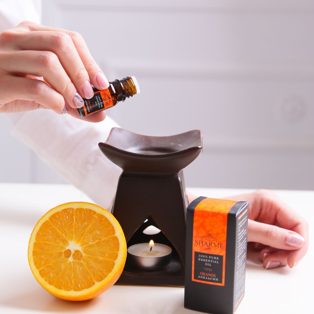 Orange essential oil burner