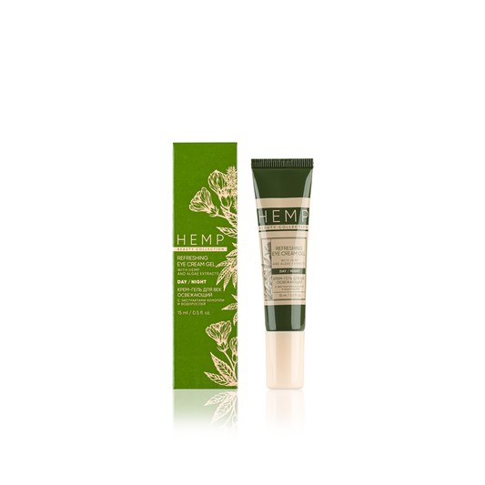 HEMP Refreshing Eyelid Cream-gel with hemp and algae extracts, 15 ml